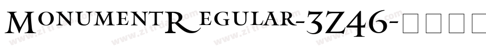 MonumentRegular-3Z46字体转换