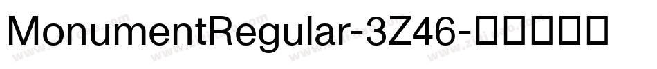 MonumentRegular-3Z46字体转换