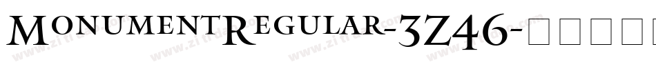 MonumentRegular-3Z46字体转换