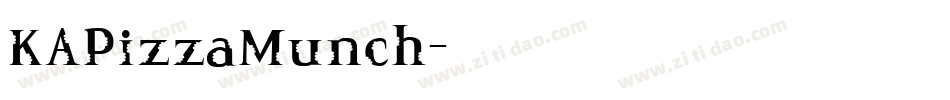 KAPizzaMunch字体转换