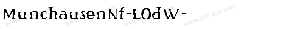 MunchausenNf-LOdW字体转换