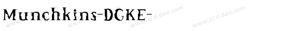 Munchkins-DGKE字体转换