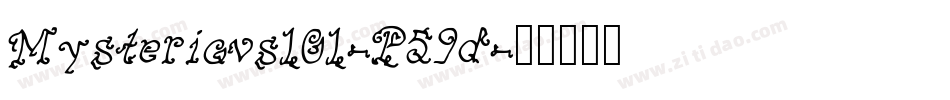 Mysterious101-P59d字体转换