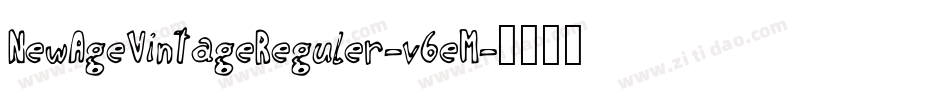 NewAgeVintageReguler-v6eM字体转换