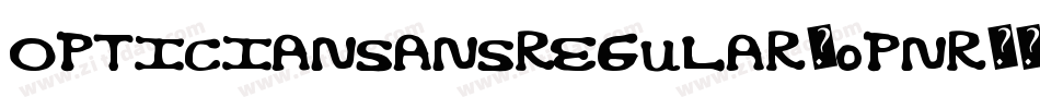 OpticiansansRegular-0pnR字体转换