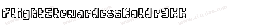 FlightStewardessBold-r9KK字体转换