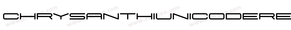 ChrysanthiUnicodeRegular-KEzo字体转换