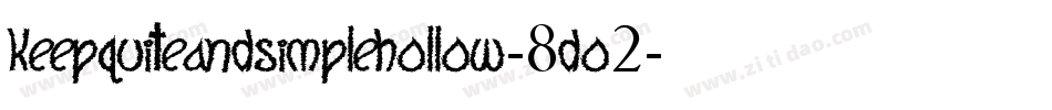 KeepQuiteAndSimpleHollow-8DO2字体转换
