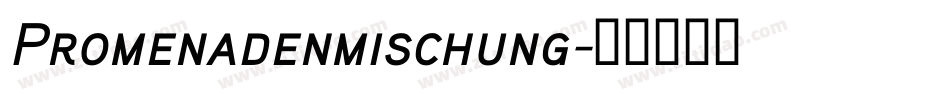 Promenadenmischung字体转换
