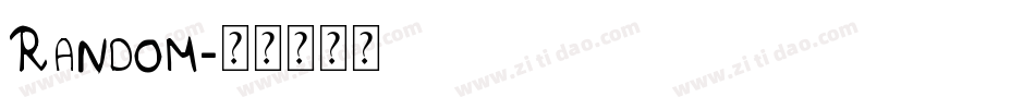 Random字体转换