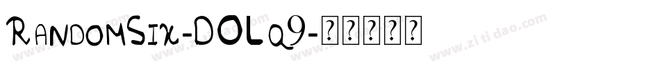 RandomSix-DOLq9字体转换