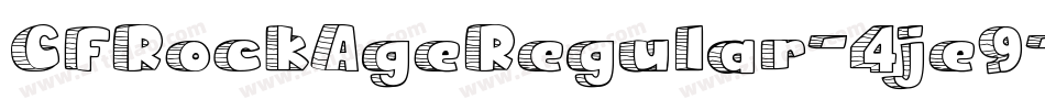 CfRockAgeRegular-4je9字体转换