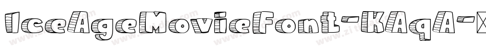 IceAgeMovieFont-KAqA字体转换