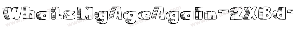 WhatsMyAgeAgain-2XBd字体转换