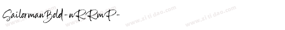 SailormanBold-nRRmP字体转换