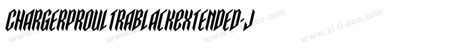 ChargerProUltrablackExtended-JAgo字体转换