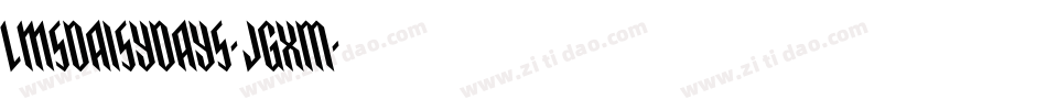 LmsDaisyDays-JGxM字体转换