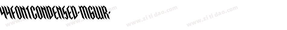 44FontCondensed-M6Wr字体转换