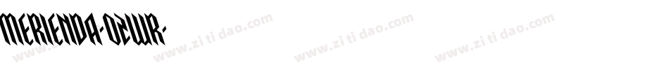Merienda-0zWr字体转换