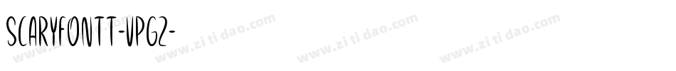 ScaryFontt-VPgZ字体转换
