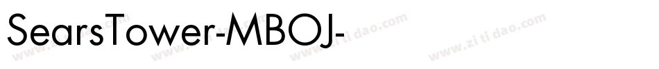 SearsTower-MBOJ字体转换