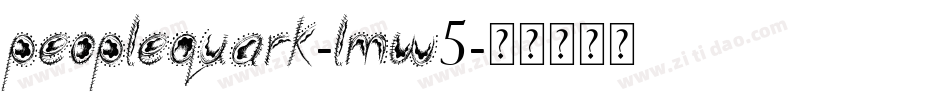 PeopleQuark-lmW5字体转换