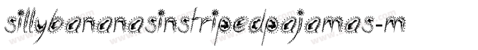 Sillybananasinstripedpajamas-mpga字体转换