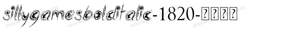 SillygamesBolditalic-1820字体转换