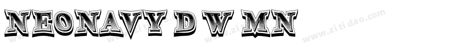 NeoNavy3D-w7mn字体转换