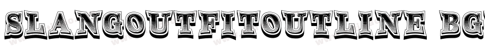 SlangOutfitOutline-4BgVx字体转换