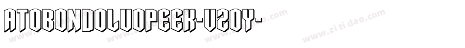 AtoBondoluoPeek-v2oy字体转换