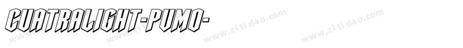 Cuatralight-pVmO字体转换