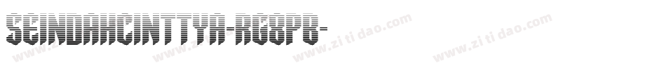 SeindahCinttya-rg8pB字体转换