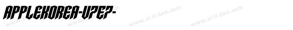 AppleKorea-v7E7字体转换