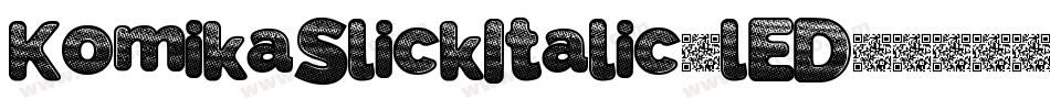 KomikaSlickItalic-lED字体转换