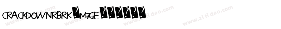 CrackdownRBrk-M7ge字体转换