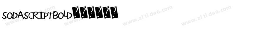 SodaScriptBold字体转换