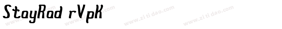 StayRad-rVpK字体转换