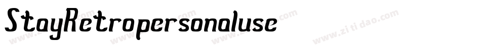 StayRetropersonaluse字体转换