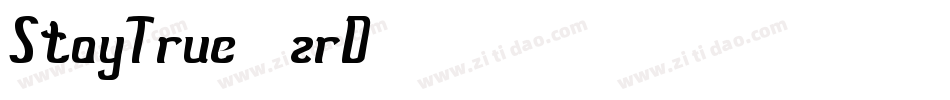 StayTrue-8zrD字体转换