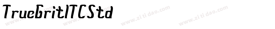 TrueGritITCStd字体转换