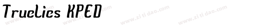 TrueLies-KPED字体转换