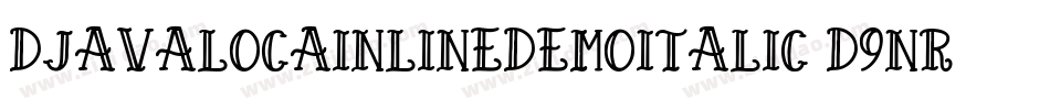 DjavalocaInlineDemoItalic-d9nR6字体转换
