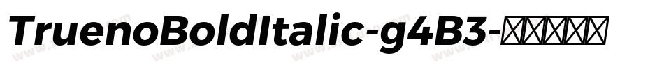 TruenoBoldItalic-g4B3字体转换