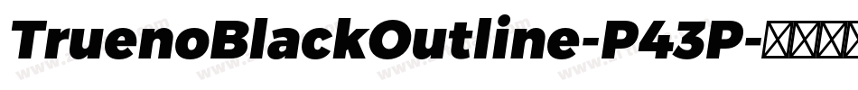 TruenoBlackOutline-P43P字体转换