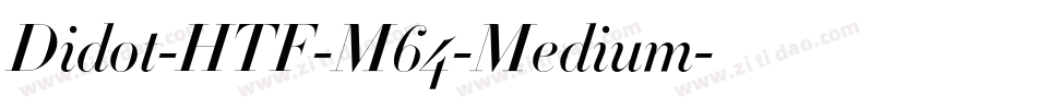 Didot-HTF-M64-Medium字体转换