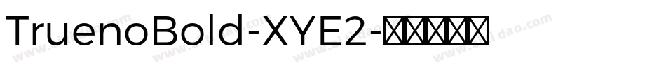 TruenoBold-XYE2字体转换
