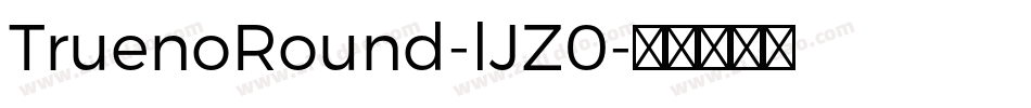 TruenoRound-lJZ0字体转换