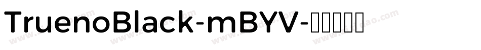 TruenoBlack-mBYV字体转换