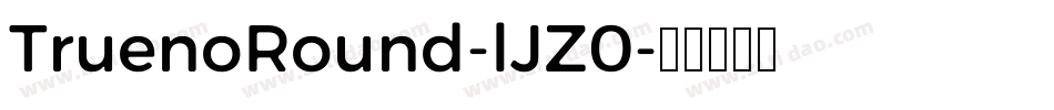 TruenoRound-lJZ0字体转换